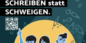 Screenshot der Kampagne "Schreiben statt Schweigen"
